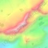 Mapa topográfico Cerro Pirhuata, altitud, relieve