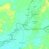 Mapa topográfico Tanjung, altitud, relieve