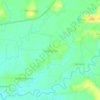 Mapa topográfico Tawangrejo, altitud, relieve