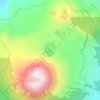 Mapa topográfico Mount Lokon, altitud, relieve