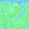 Mapa topográfico Plymouth Park, altitud, relieve