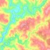 Mapa topográfico Taberna Seca, altitud, relieve