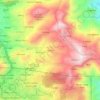 Mapa topográfico Gulon, altitud, relieve