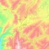 Mapa topográfico 会泽县, altitud, relieve