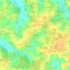 Mapa topográfico Les Bérardans, altitud, relieve