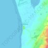 Mapa topográfico Dinas Dinlle, altitud, relieve