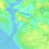 Mapa topográfico Goh Lannec, altitud, relieve