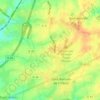 Mapa topográfico Rebomard, altitud, relieve