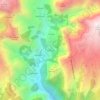 Mapa topográfico Murteira, altitud, relieve
