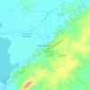 Mapa topográfico Brejo das Freiras, altitud, relieve