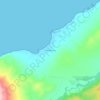 Mapa topográfico Sidi Mechreg, altitud, relieve