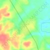 Mapa topográfico Cachoeira da Serra, altitud, relieve
