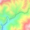 Mapa topográfico Zabaletas, altitud, relieve