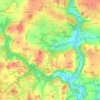 Mapa topográfico Nénez, altitud, relieve