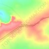 Mapa topográfico Pedra da Baliza, altitud, relieve