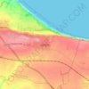 Mapa topográfico Speeton, altitud, relieve