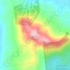 Mapa topográfico Crotched Mountain, altitud, relieve