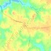 Mapa topográfico Heathsville, altitud, relieve
