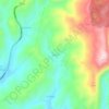 Mapa topográfico Yayla, altitud, relieve