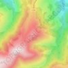Mapa topográfico Pic d'Orisson / Harburu, altitud, relieve