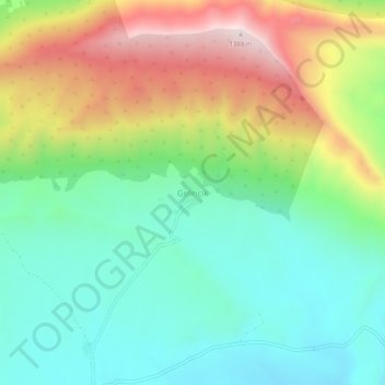 Mapa topográfico Gelincik, altitud, relieve