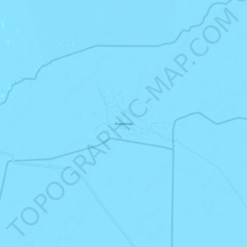 Mapa topográfico Алеротар, altitud, relieve