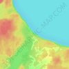 Mapa topográfico Cape Chin North, altitud, relieve