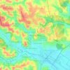 Mapa topográfico Alto Nova Olinda, altitud, relieve