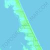 Mapa topográfico Melbourne Shores, altitud, relieve