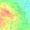 Mapa topográfico Pavoorchatram, altitud, relieve