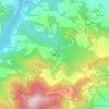 Mapa topográfico Vallerano, altitud, relieve