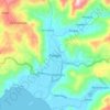 Mapa topográfico Panggul, altitud, relieve