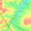 Mapa topográfico Hélécine, altitud, relieve