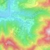 Mapa topográfico Poscante, altitud, relieve