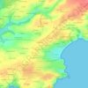 Mapa topográfico Keres, altitud, relieve