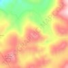 Mapa topográfico Mount Lebanon, altitud, relieve