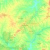 Mapa topográfico Sunyani, altitud, relieve