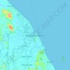 Mapa topográfico Kuala Terengganu, altitud, relieve