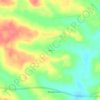 Mapa topográfico Kra, altitud, relieve