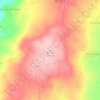 Mapa topográfico Rainha, altitud, relieve