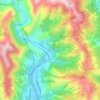 Mapa topográfico Trucco, altitud, relieve