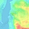 Mapa topográfico Les Hauts Vents, altitud, relieve