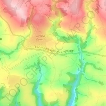 Mapa topográfico Mount, altitud, relieve