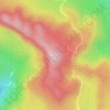 Mapa topográfico Cerro El Tisey, altitud, relieve