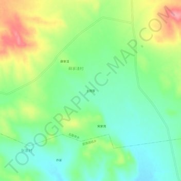 Mapa topográfico 土茂营, altitud, relieve