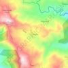 Mapa topográfico Los Ángeles, altitud, relieve