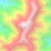 Mapa topográfico Mount Nangtud, altitud, relieve