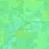 Mapa topográfico Denaud, altitud, relieve