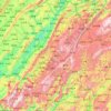 Mapa topográfico 石柱土家族自治县, altitud, relieve