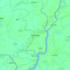 Mapa topográfico Pirojpur, altitud, relieve